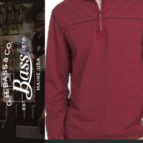 G.H. Bass & Co Men’s Medium Shirt Zipper Pullover - Picture 1 of 6